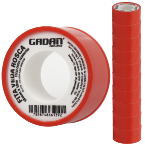 GD-3770 - FITA VEDA ROSCA 18MMX10M EM PACOTE COM 10 PEÇAS