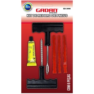 REF: GD-3090 KIT REPARO DE PNEUS 6 PEÇAS - CX C/ 144 CONJ