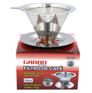 GD-4450 - FILTRO COADOR PARA CAFÉ EM AÇO INOXIDÁVEL 120MM