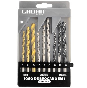 REF: GD-3225 CONJUNTO C/ 9 BROCAS