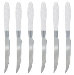 GD-4150 - KIT COM 6 FACAS DE MESA - CABO DECORADO