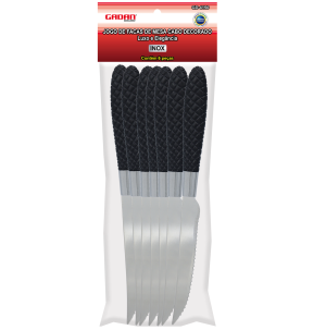 GD-4150 - KIT COM 6 FACAS DE MESA - CABO DECORADO