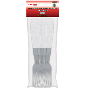 GD-4140 - KIT COM 6 GARFOS DE MESA - CABO DECORADO