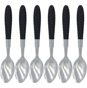 GD-4130 - KIT COM 6 COLHERES DE MESA - CABO DECORADO