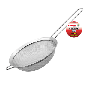 GD-4220 - PENEIRA DE AÇO INOXIDÁVEL 16CM