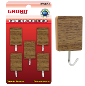GD-4805 - KIT 5 GANCHOS MULTIUSO