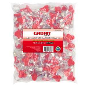 GD-6085 -ABRAÇADEIRA AMERICANA 13-19MM COM BORBOLETA EM PACOTE COM 100UN.