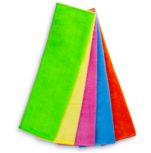 GD-6075 - PANO DE MICROFIBRA C/ 5 UN - 35CM X 35CM