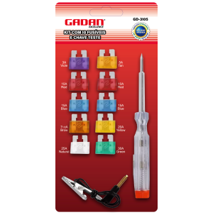REF: GD-3105 KIT FUSIVEIS COM CHAVE TESTE