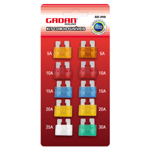 REF: GD-3110 KIT FUSIVEIS AUTOMOTIVO C/ 10 PCS