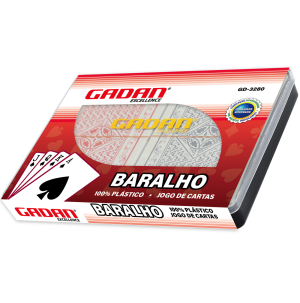 REF: GD-3280 JOGO DE BARALHO DUPLO - PLÁSTICO